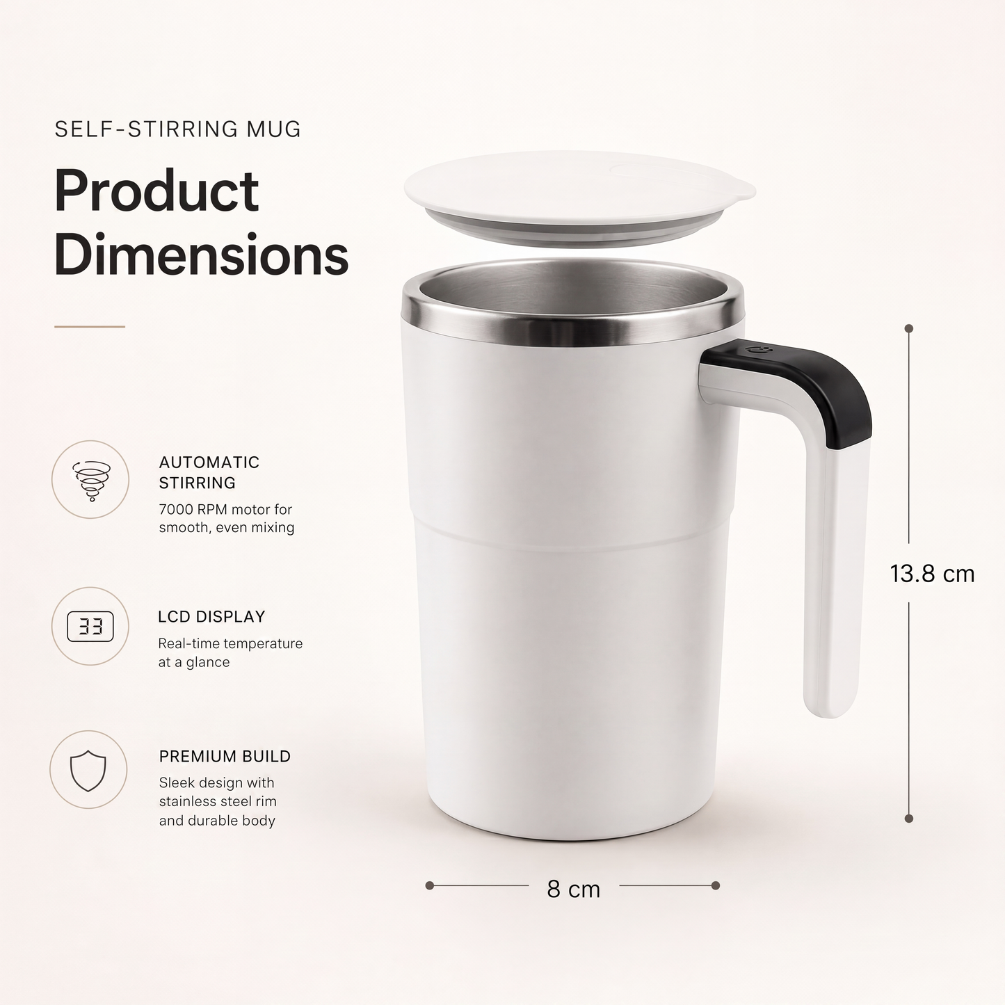 Taza Magnética Automática